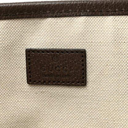 Gucci GG Supreme Monogram Textured Calfskin Small Ophidia Shoulder Tote Bag Beige Ebony New Acero 6 of 10
