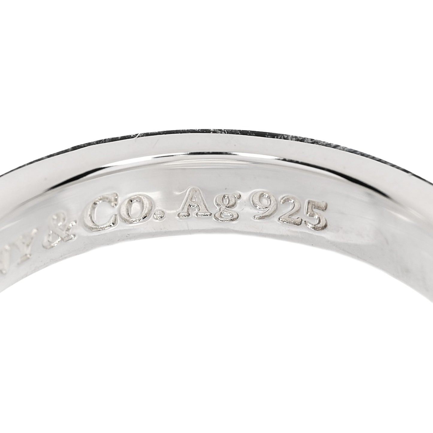Sterling Silver Narrow 1837 Band Ring 59 8.75