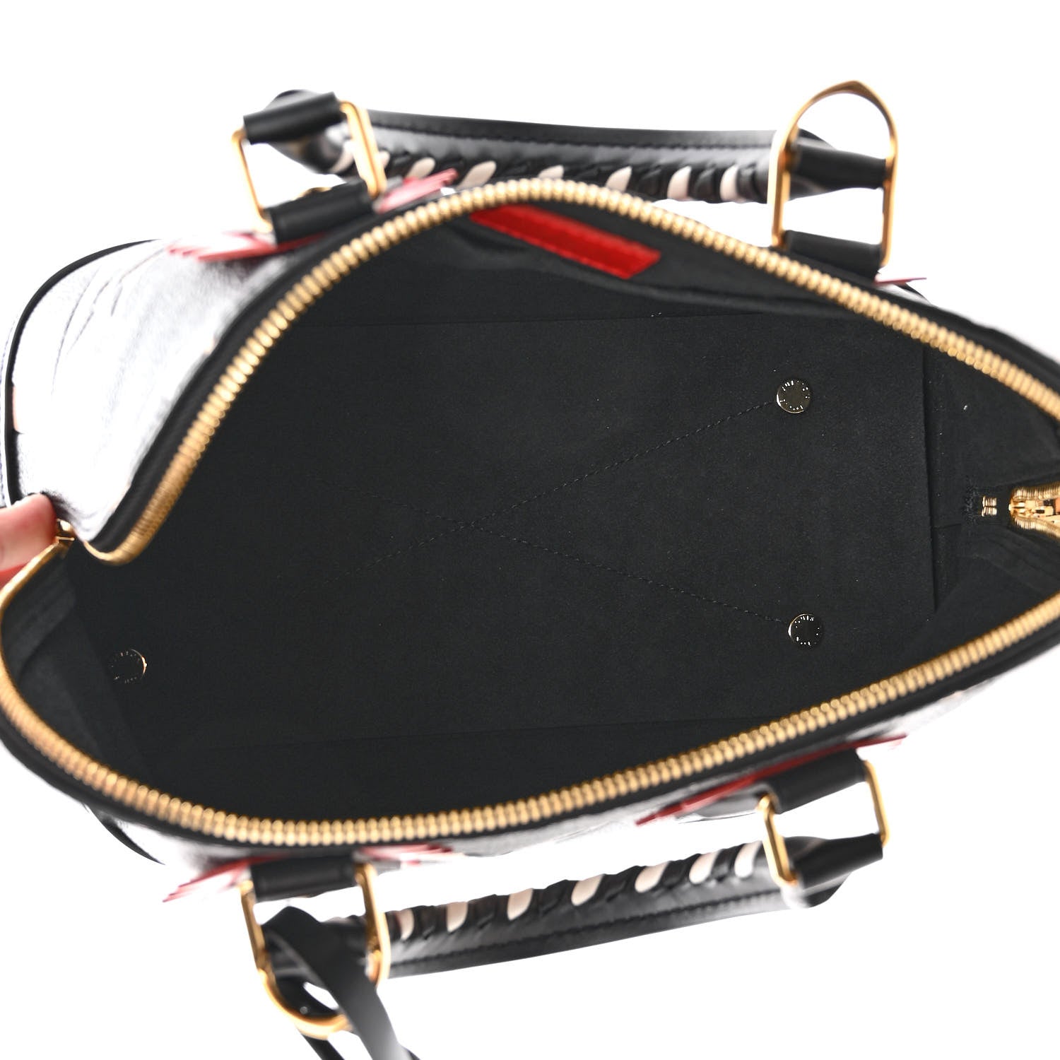 Louis Vuitton Empreinte Monogram Giant Crafty Alma PM Black Creme 5 of 9