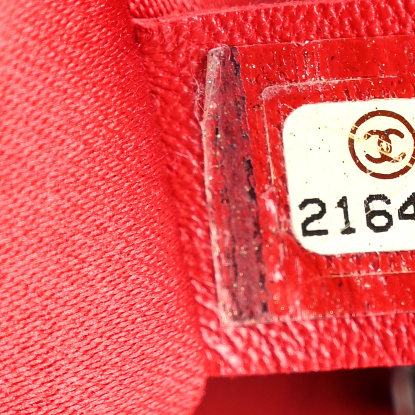 Lambskin Small CC Crossing Flap Red