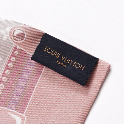 Louis Vuitton Silk Monogram Poodle Animalle Bandeau Rose Pale 5 of 5