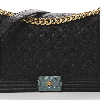 Chanel Caviar Quilted New Medium Boy Flap Black 7 of 11