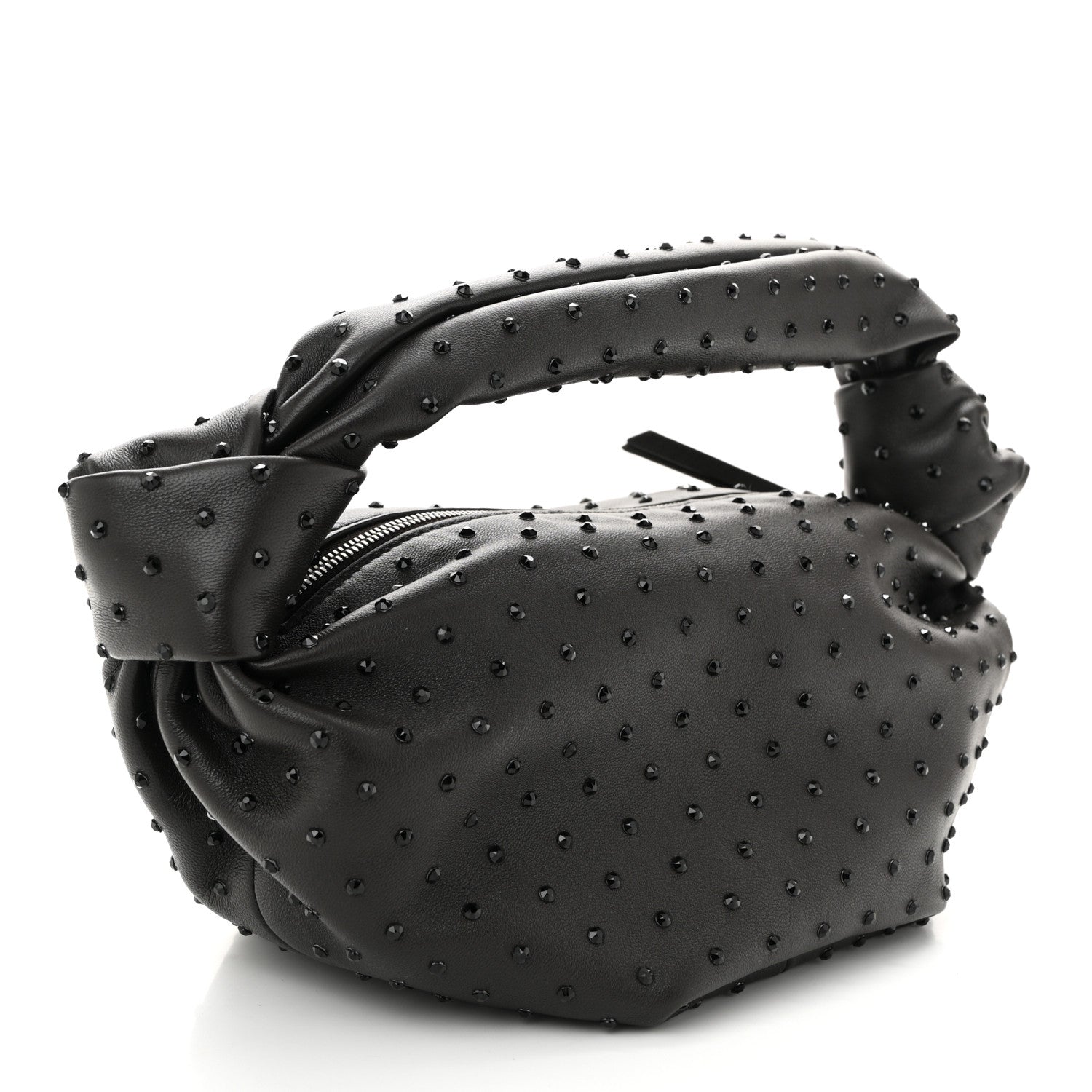 Bottega Veneta Nappa Strass Mini Double Knot Bag Fondant 3 of 9