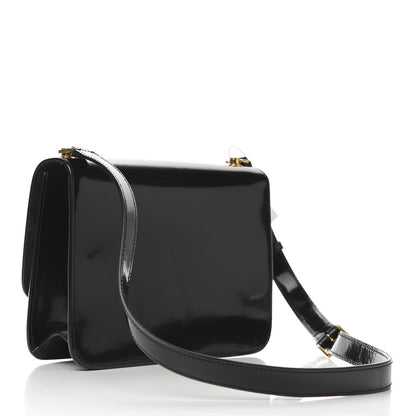 Saint Laurent Patent Calfskin Carre Satchel Black 3 of 10