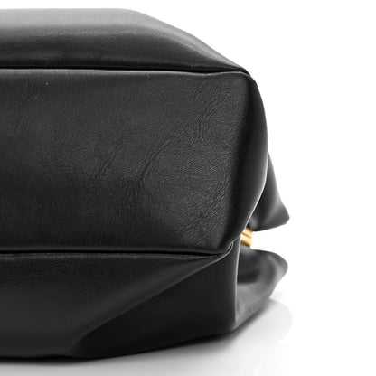 Celine Smooth Calfskin Eyelet Small Top Handle Bag Black 10 of 10