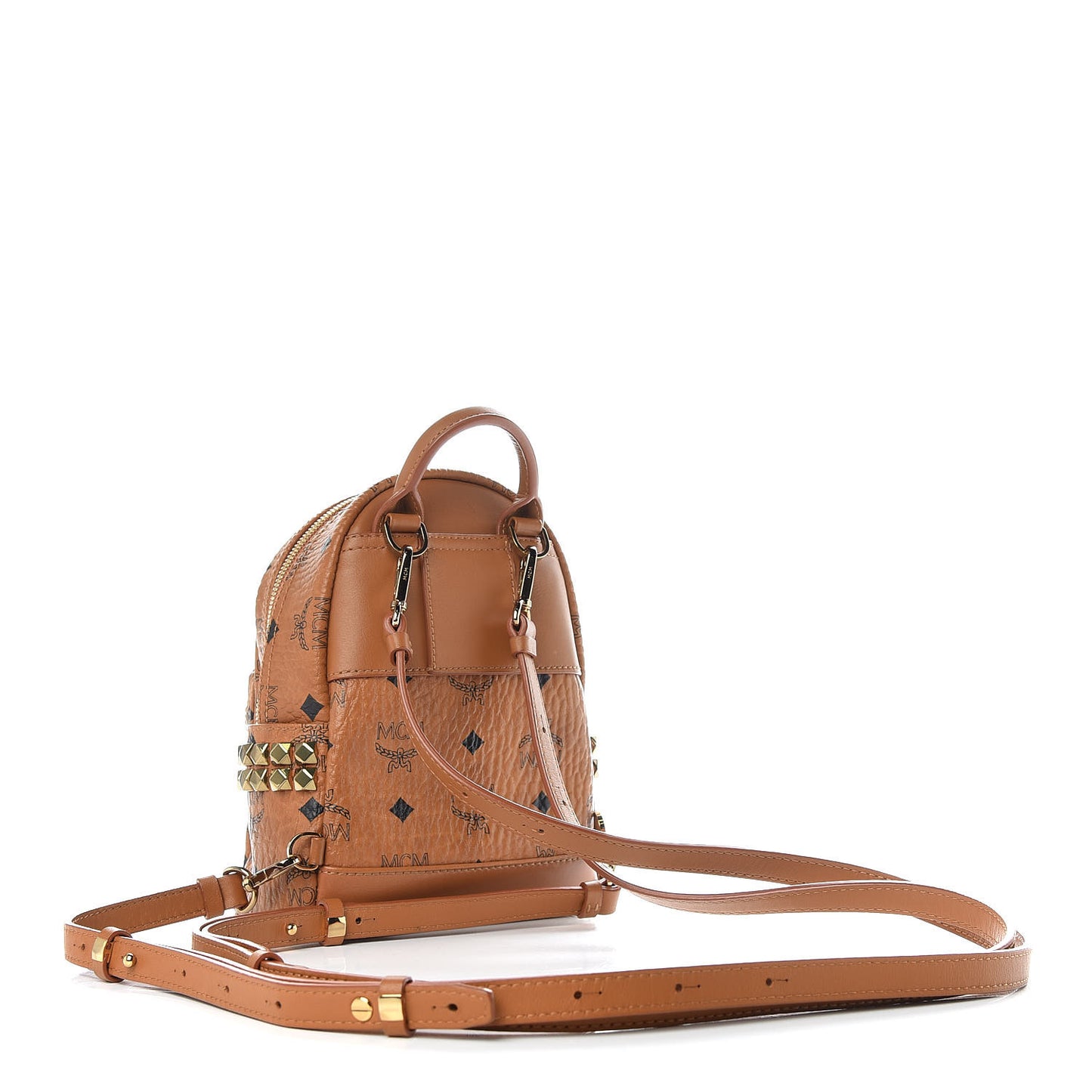 Visetos Side Stud X-Mini Stark Backpack Cognac