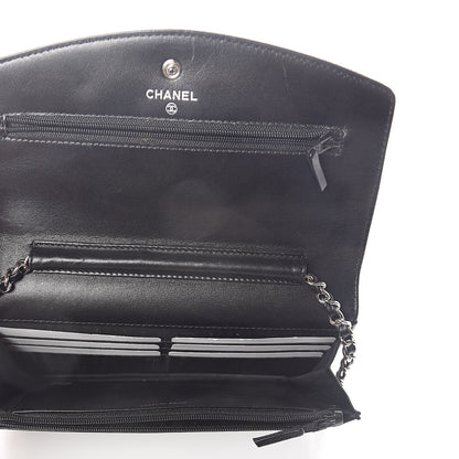 Chanel Caviar Timeless CC Wallet On Chain WOC Black 5 of 11
