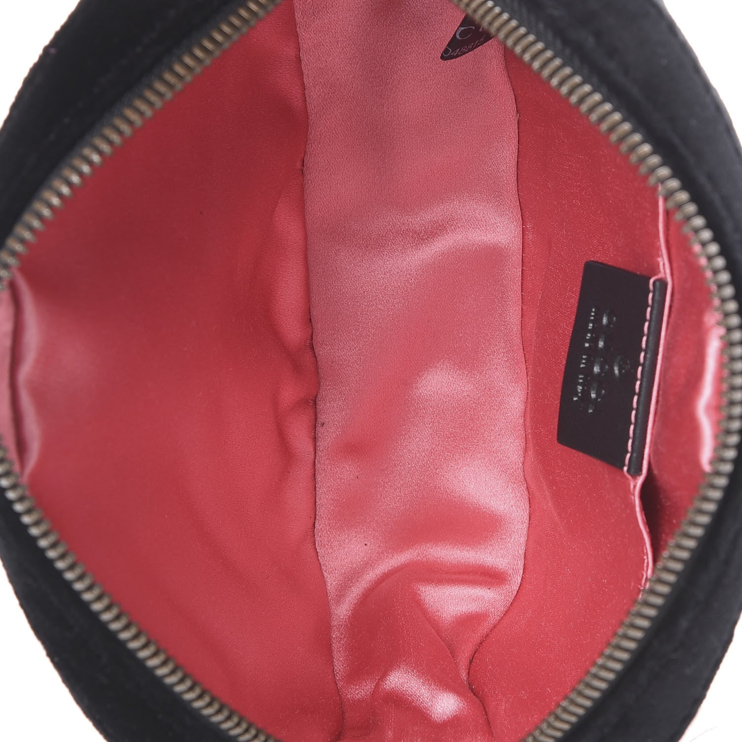 Gucci Velvet Matelasse GG Marmont Belt Bag 75 30 Black 4 of 12