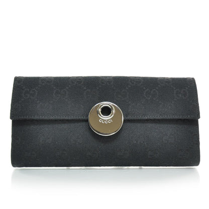 Gucci Monogram Eclipse Continental Wallet Black 1 of 8