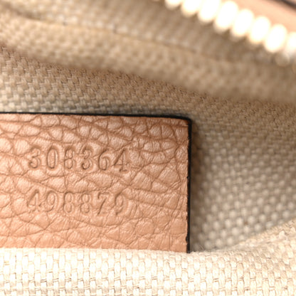 Gucci Pebbled Calfskin Small Soho Disco Bag Camelia 7 of 14