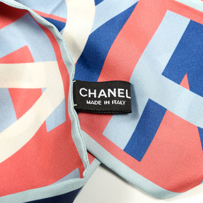 Chanel Silk CC Slim Bandeau Scarf Navy 3 of 3