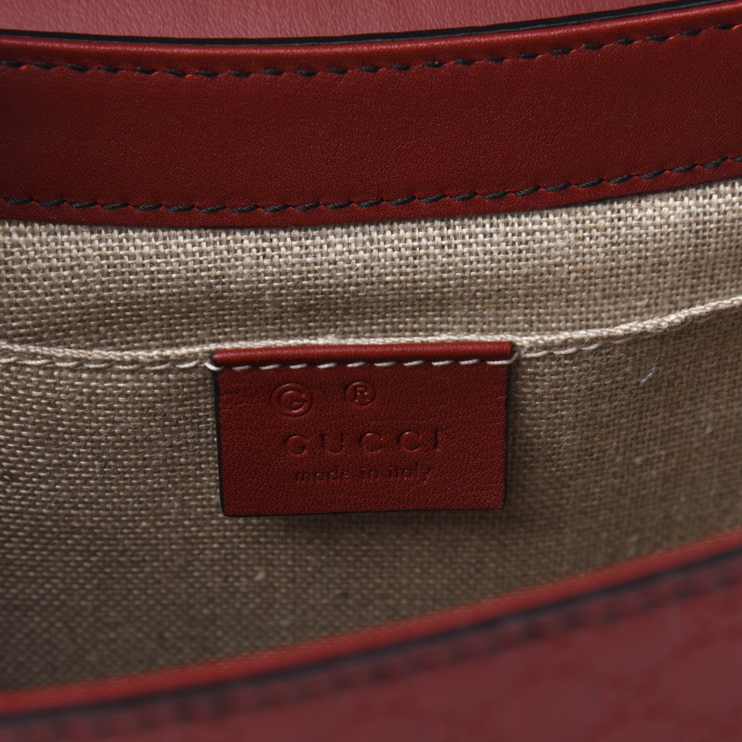 Gucci Microguccissima Medium Emily Chain Shoulder Bag Red 8 of 10