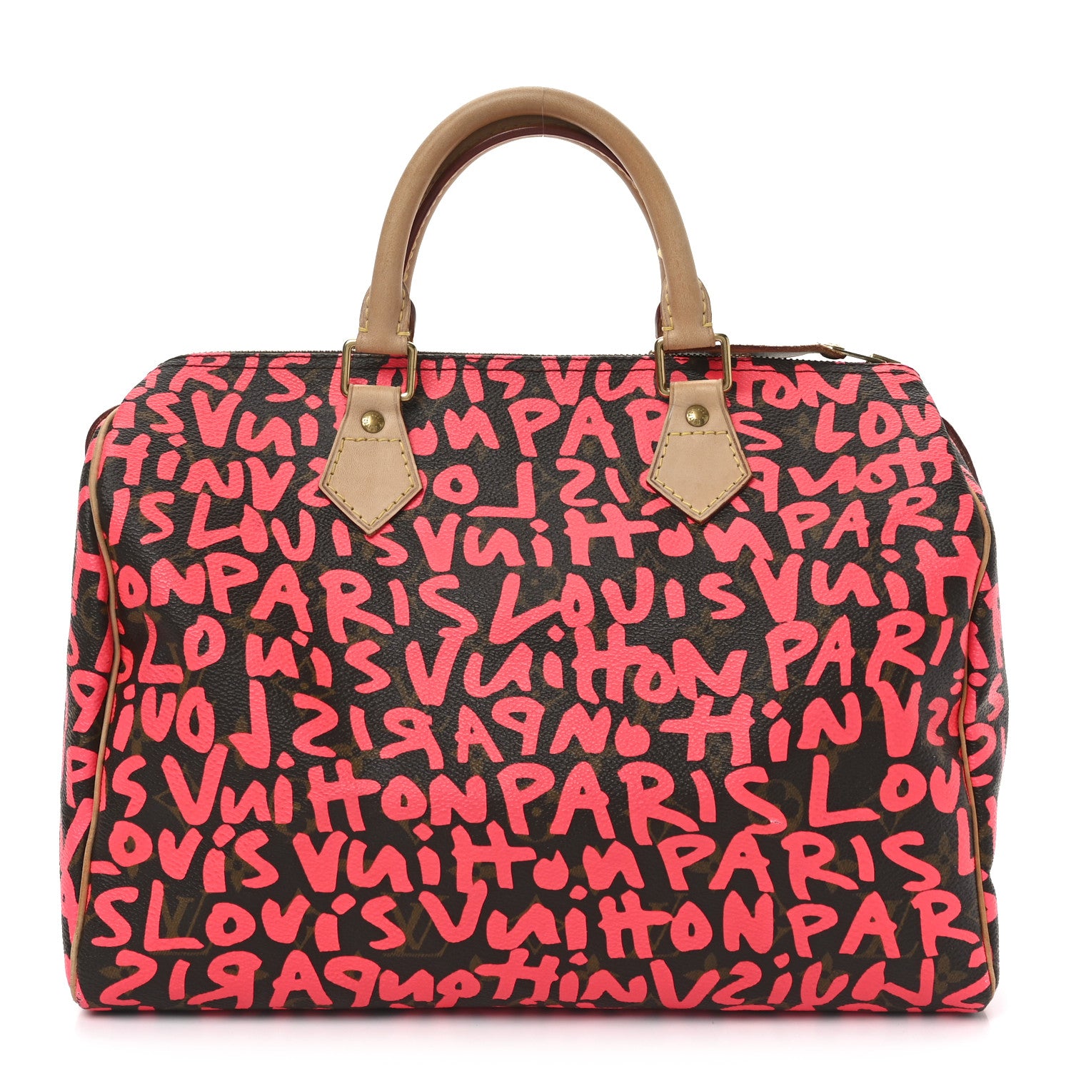 Louis Vuitton Monogram Graffiti Speedy 30 Fuchsia 1 of 11