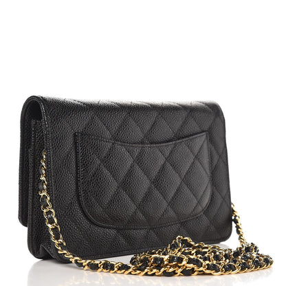 Chanel Caviar Quilted Wallet On Chain WOC Black 3 of 9