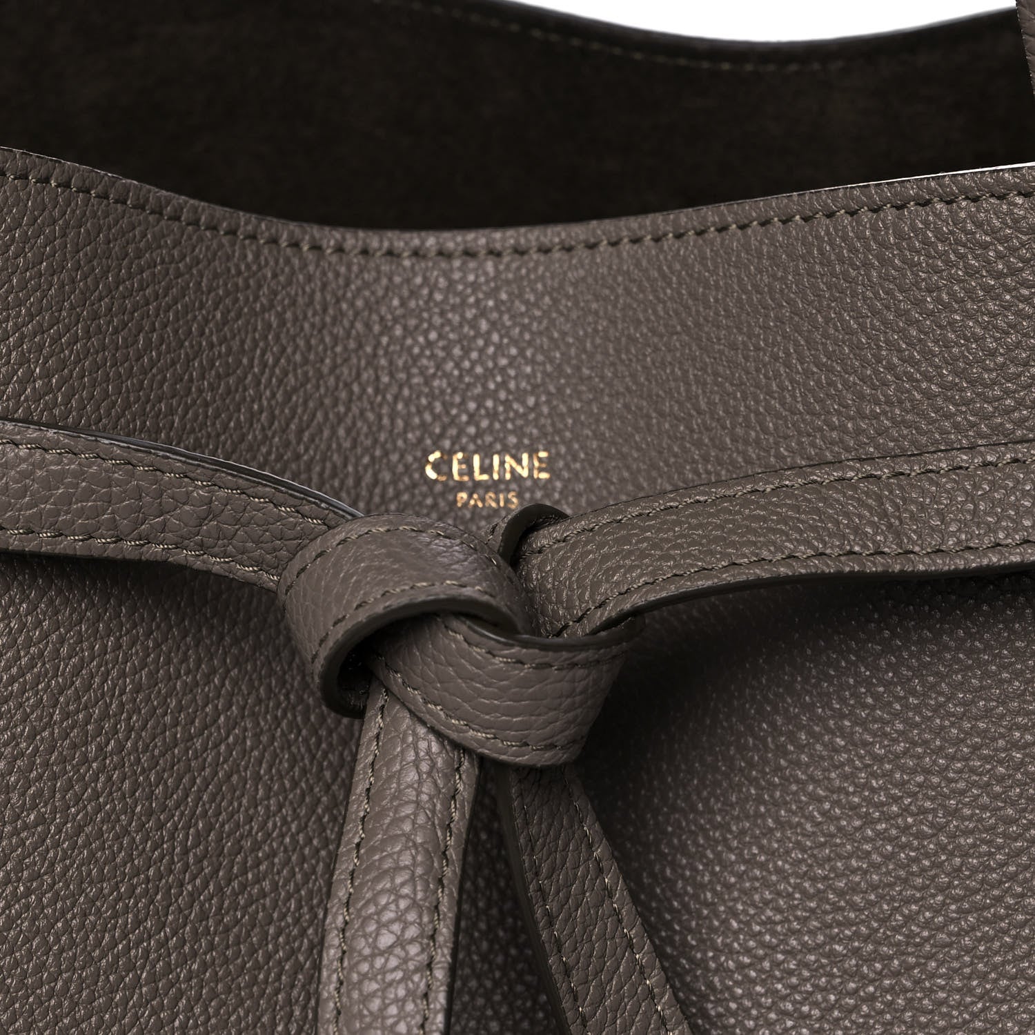Celine Soft Grained Calfskin Small Belt Cabas Phantom Taupe 8 of 13