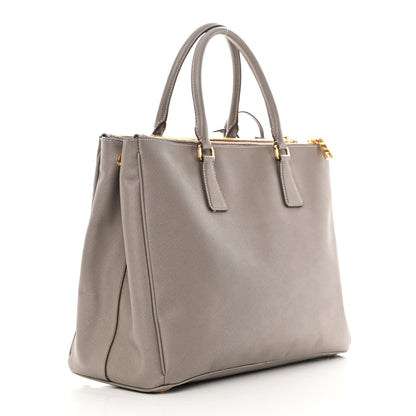Prada Saffiano Large Galleria Double Zip Tote Argilla 3 of 25