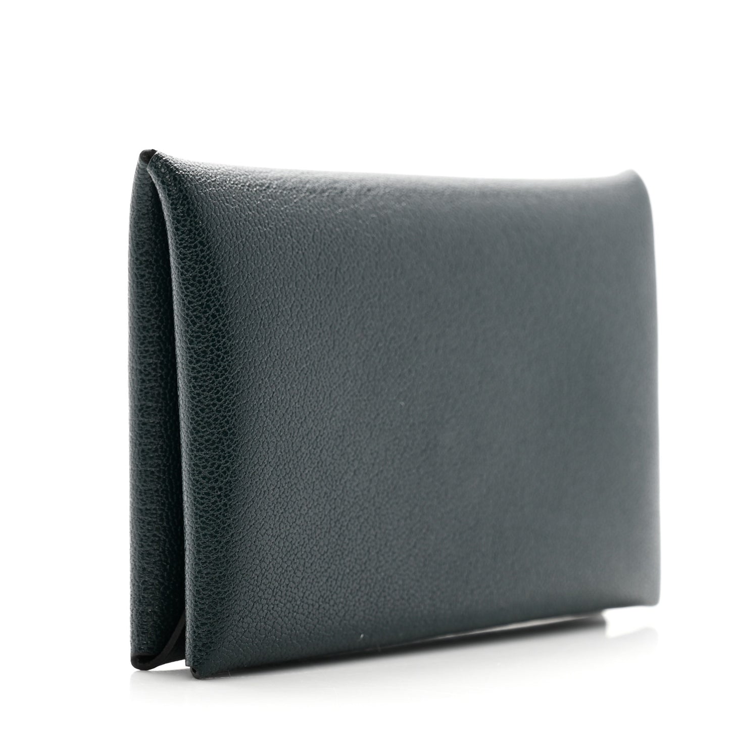 Chevre Mysore Calvi Card Case Vert Cypress
