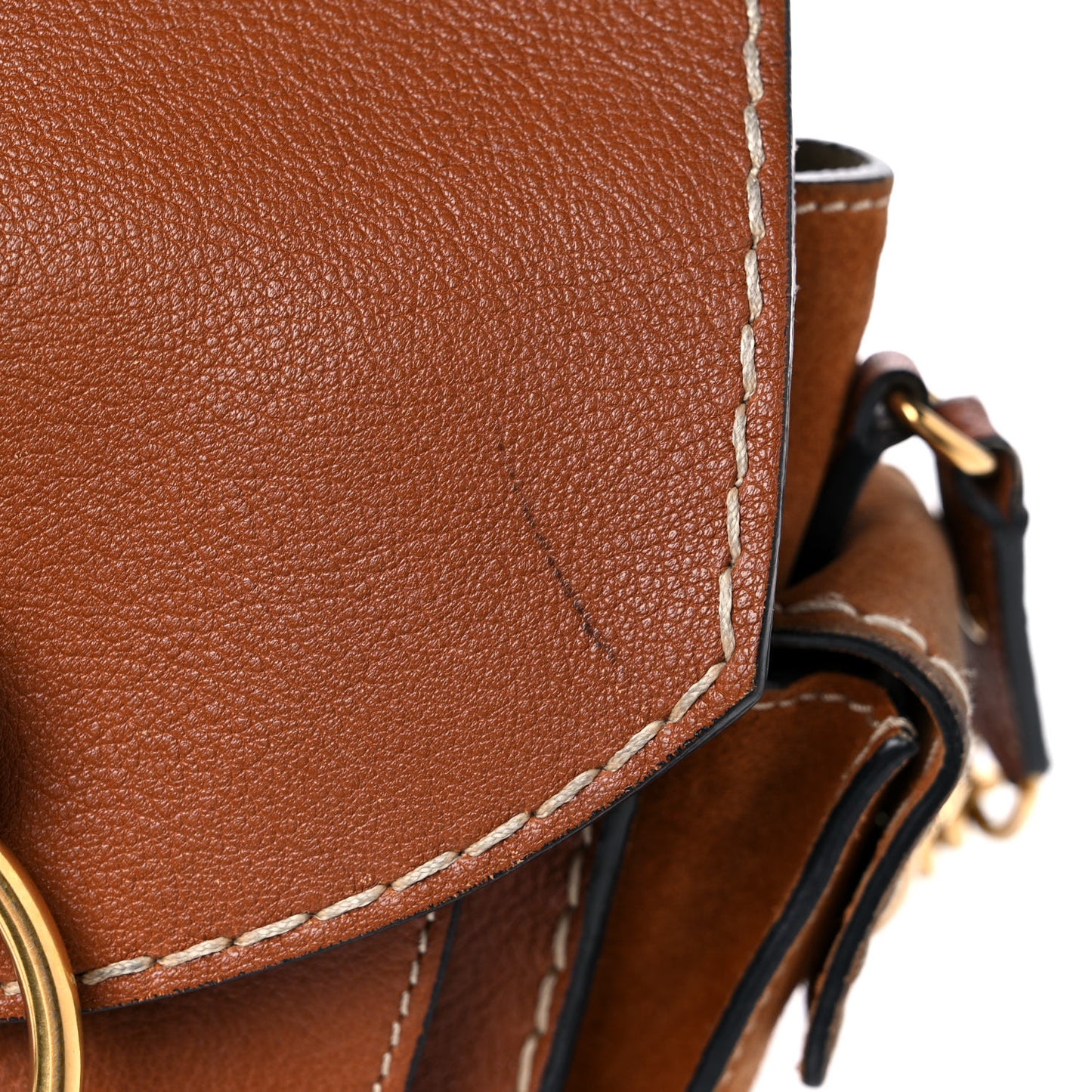 Calfskin Suede Small Jodie Camera Bag Caramel