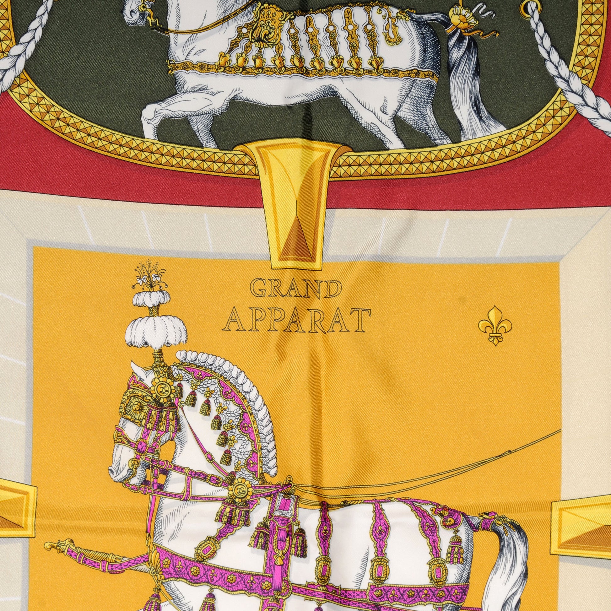 Hermes Silk Grand Apparat Scarf 90 3 of 4