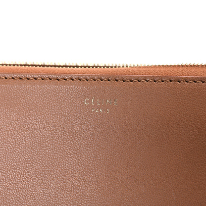 Celine Calfskin Zip Around Multifunction Wallet Tan 6 of 8