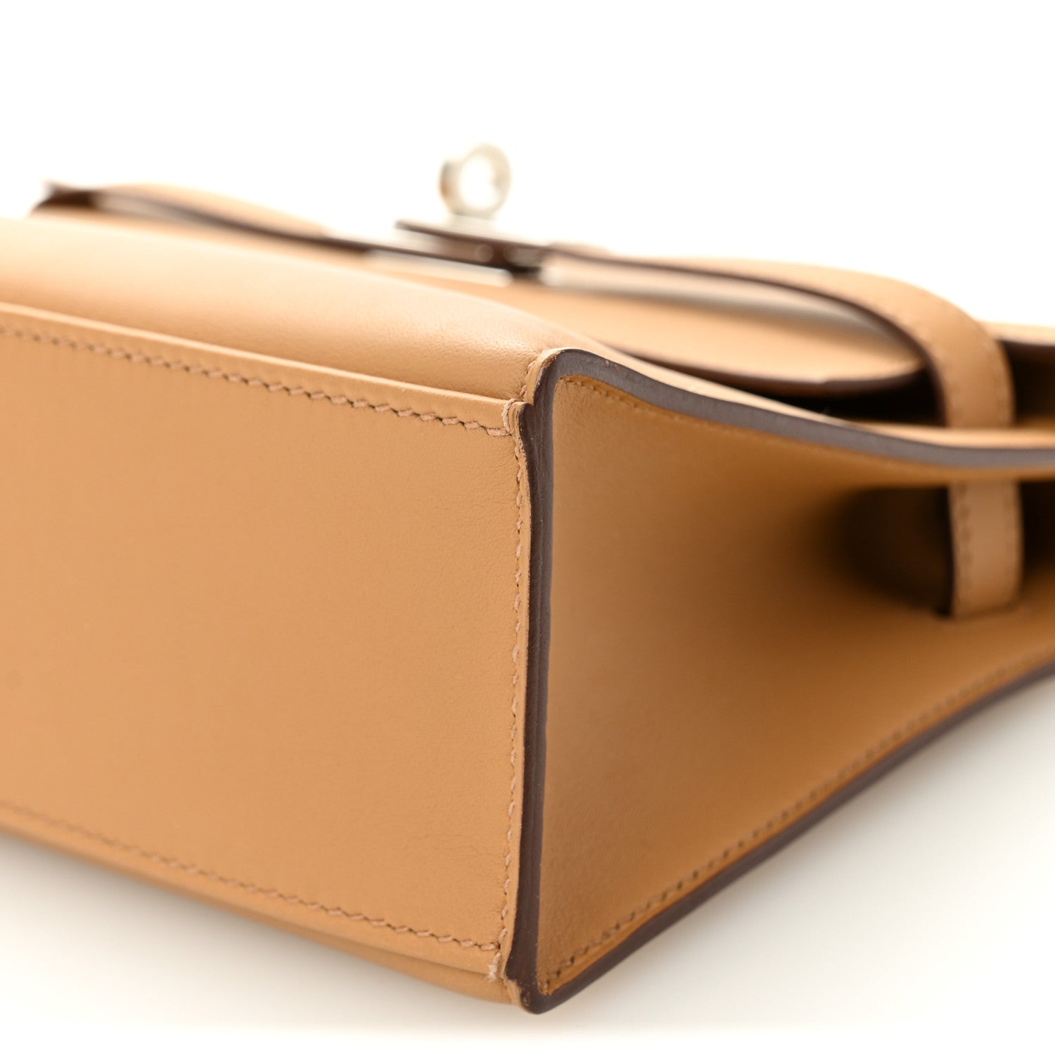 Hermes Swift Kelly Pochette Clutch Biscuit 10 of 12