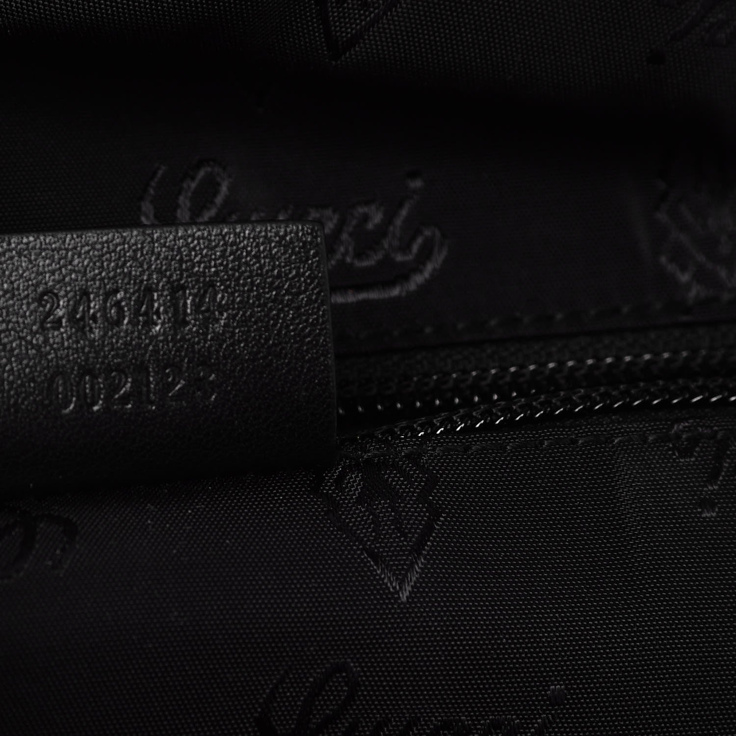 Gucci Guccissima Medium Classic Backpack Black 7 of 7
