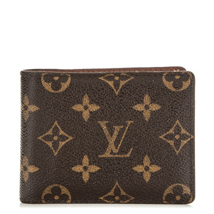 Louis Vuitton Monogram Mens Porte-Billets 3 Card Billfold Wallet 1 of 6