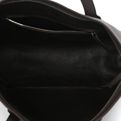 The Row Grained Calfskin Marcel Slouchy Top Handle Bag Deep Brown 5 of 10