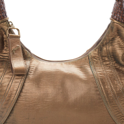 Fendi Nappa Fortuny Hologram Spy Hobo Bag Tobacco Oro Ambrato 14 of 14