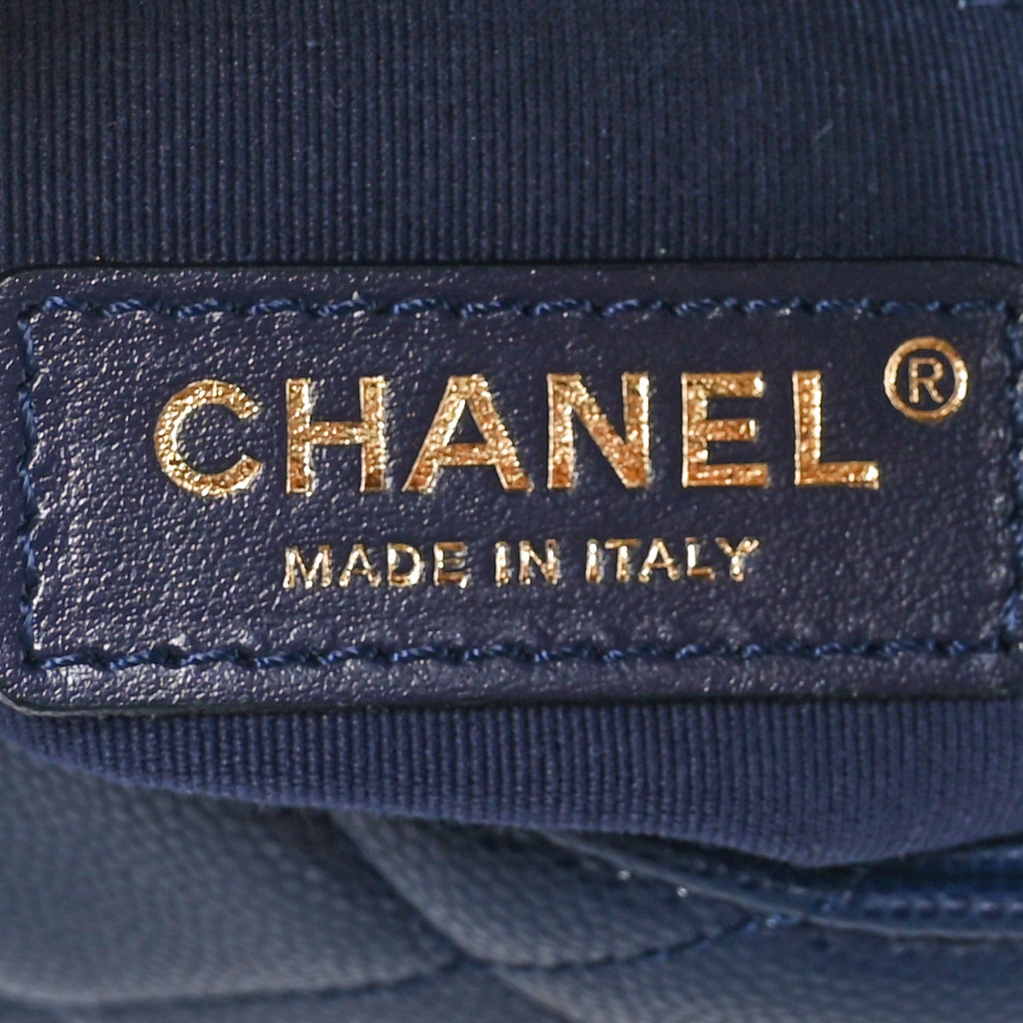 Caviar Quilted Small Twist Your Buttons Flap Blue