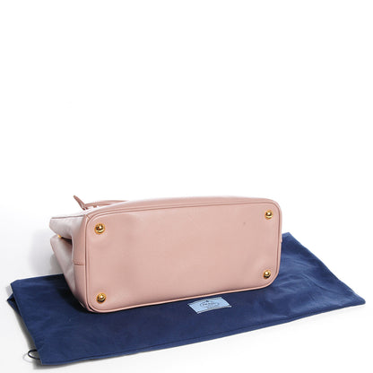 Prada Saffiano Lux Small Double Zip Tote Cammeo 5 of 11