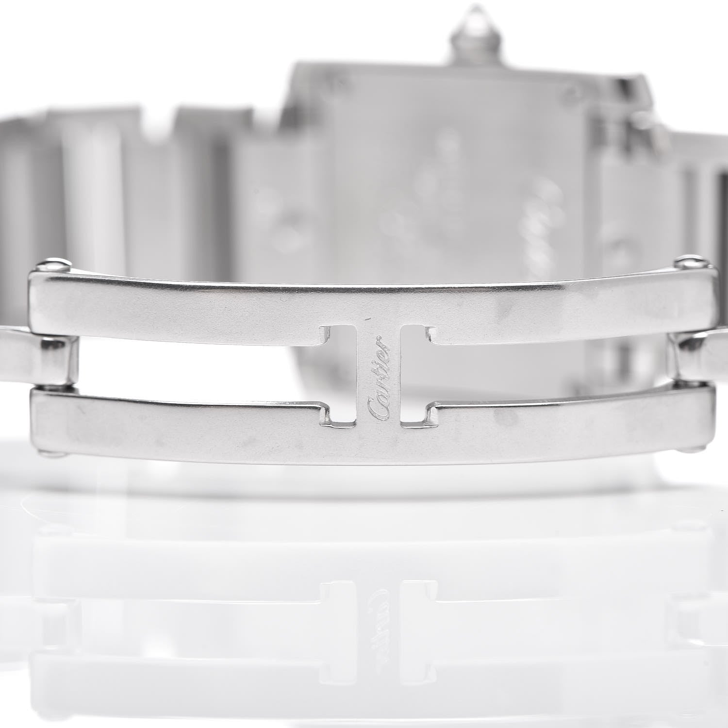 Cartier Stainless Steel 20mm Tank Francaise Quartz Watch 6 of 8