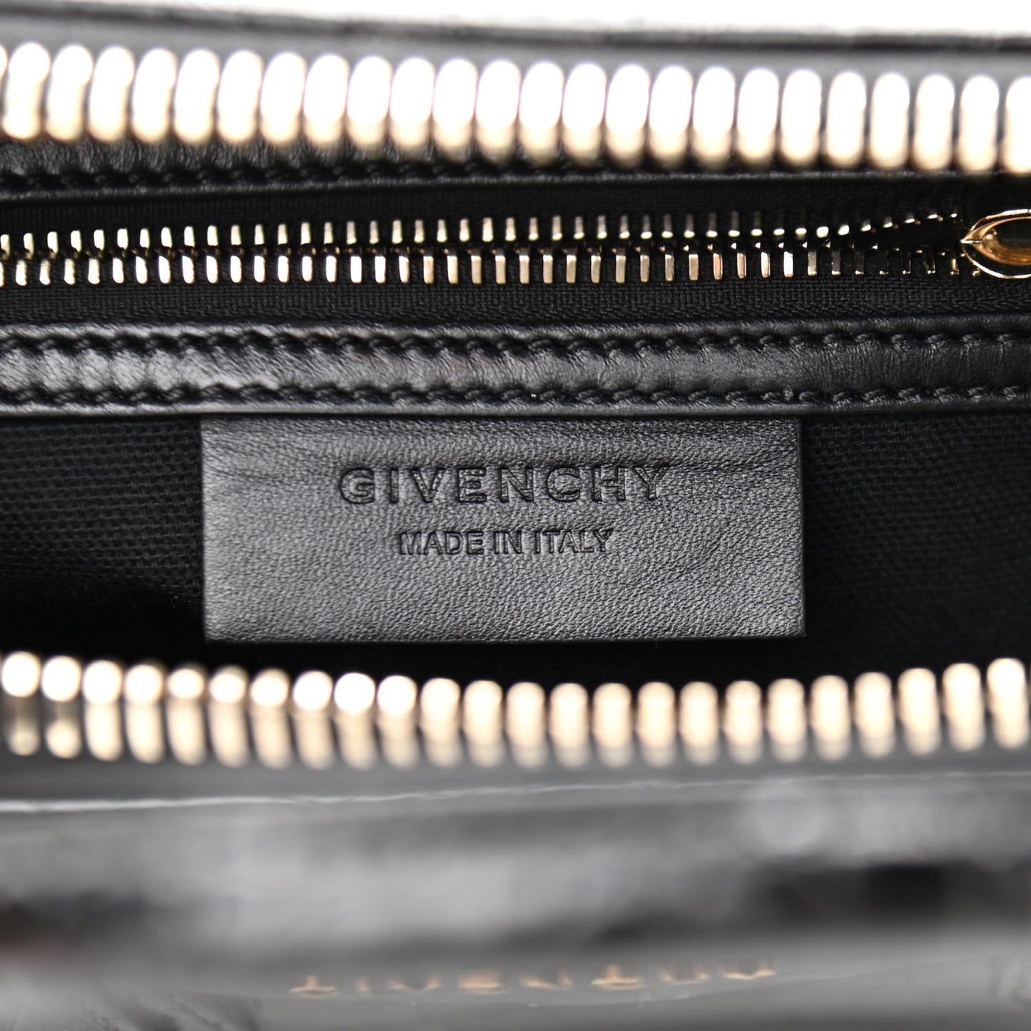 Calfskin Crocodile Embossed Small Antigona Black