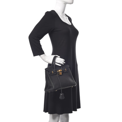 Hermes Togo Birkin 25 Black 2 of 38