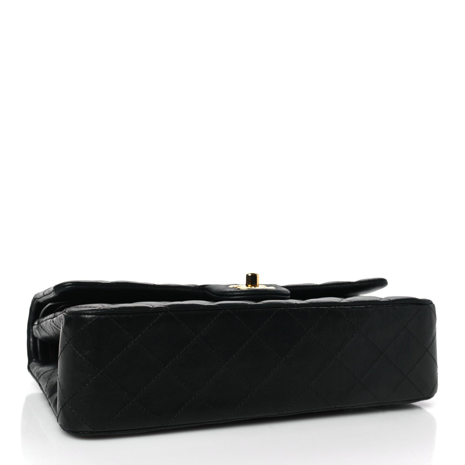 Chanel Lambskin Quilted Medium Double Flap Black 4 of 10
