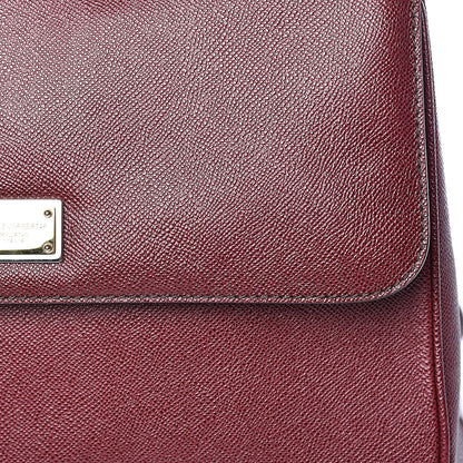 Dolce & Gabbana Dauphine Large Miss Sicily Satchel Burgundy 8 of 13