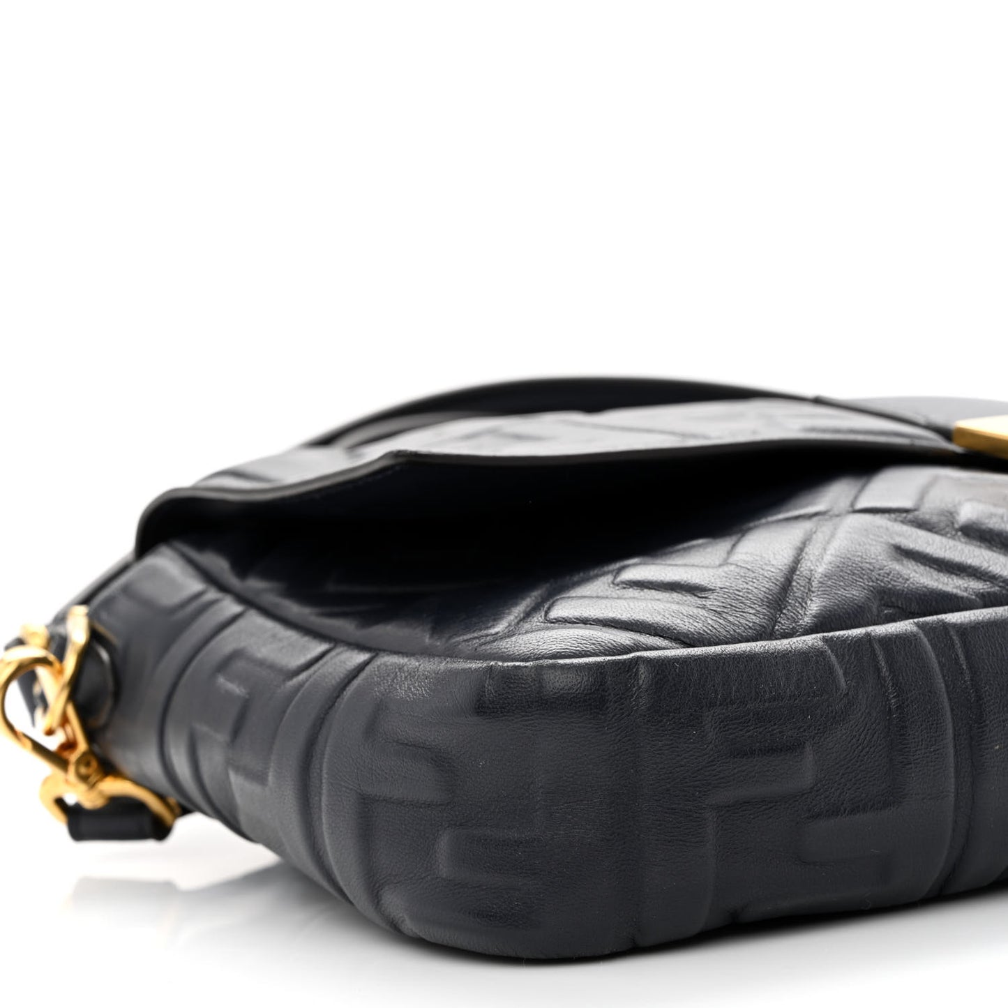 Nappa FF 1974 Embossed Large Baguette Midnight