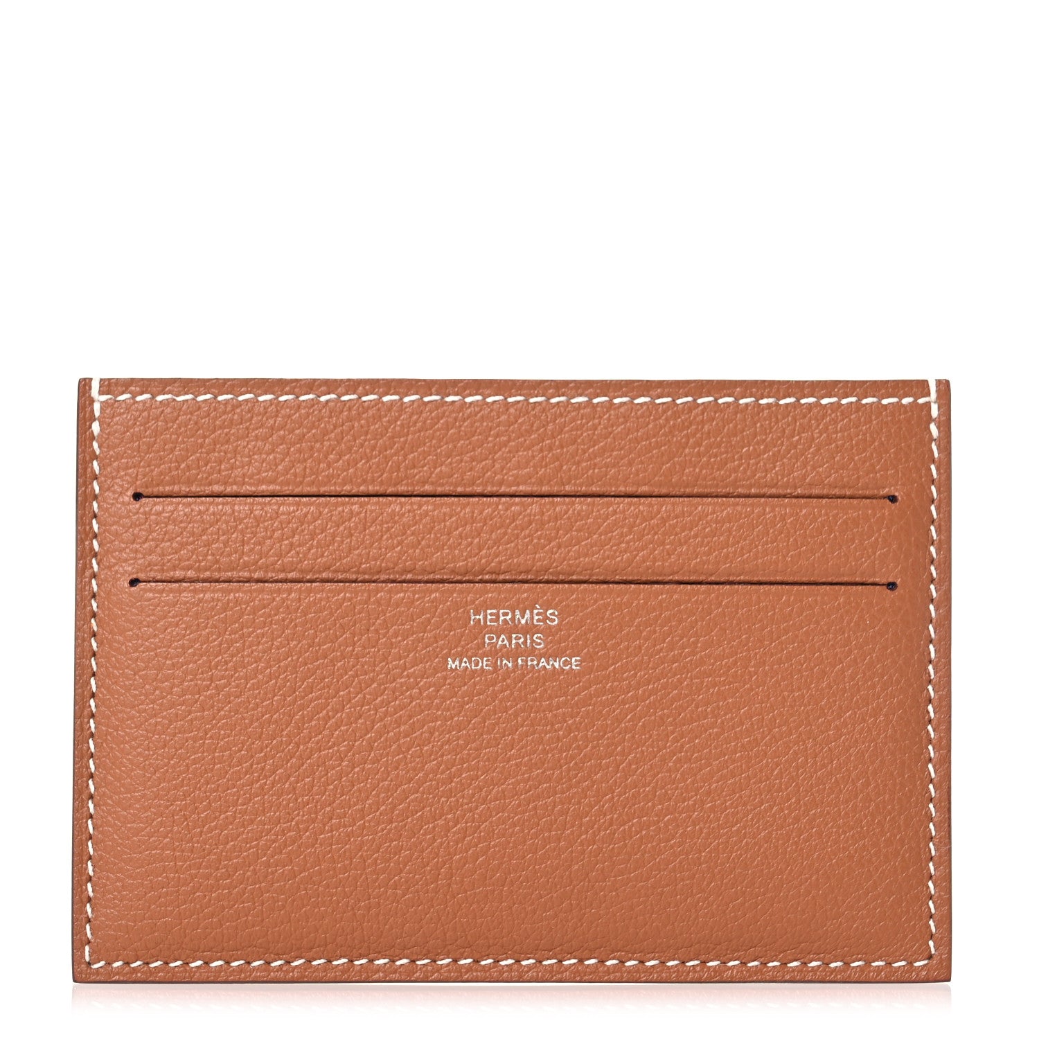 Hermes Evercolor Citizen Twill Card Case Gold Bleu De France Bleu Saphir 1 of 10