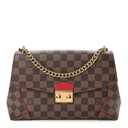 Louis Vuitton Damier Ebene Caissa Clutch Cherry 1 of 10