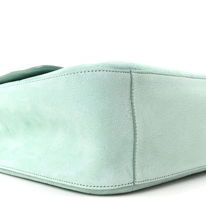 Chanel Suede Calfskin Small Souplissimo Maxi Flap Green 9 of 11