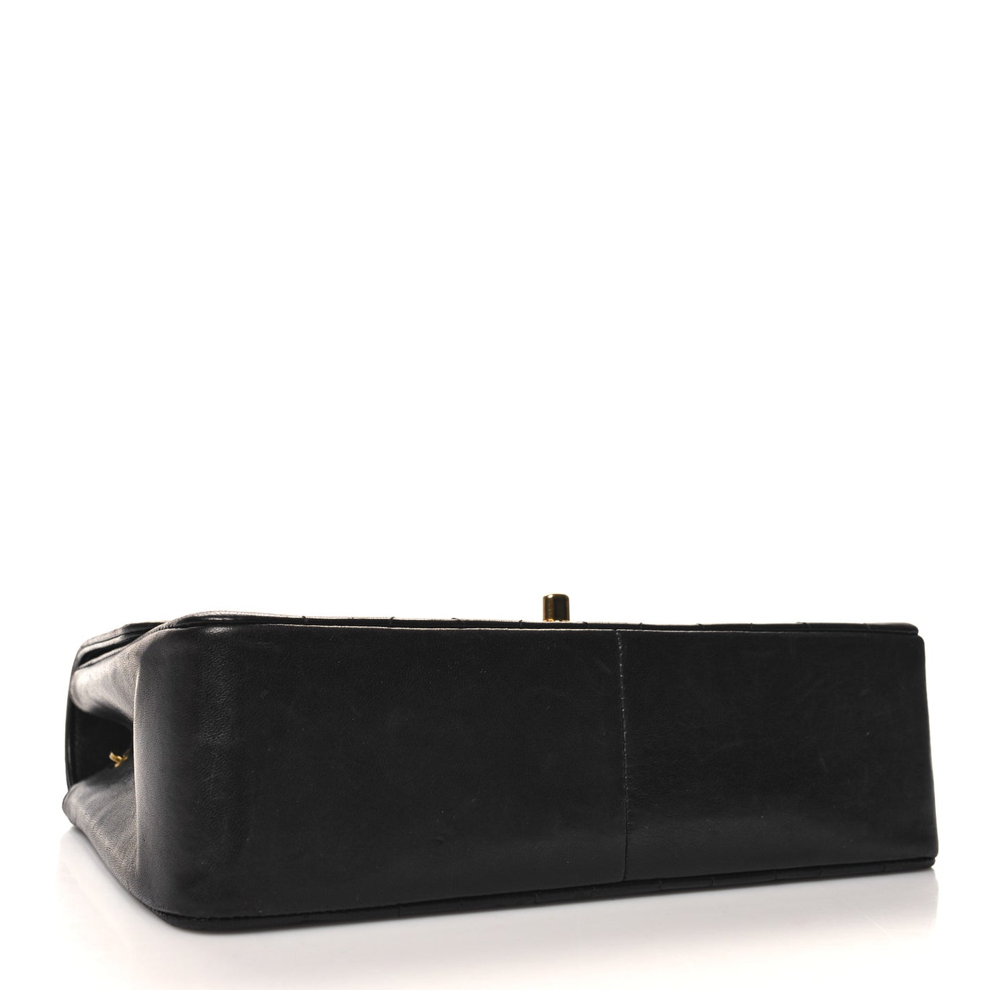 Lambskin Quilted Medium Single Flap Black