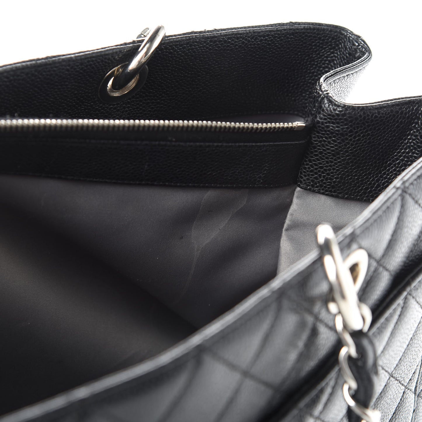 Caviar Quilted XL Grand Shopping Tote GST Black