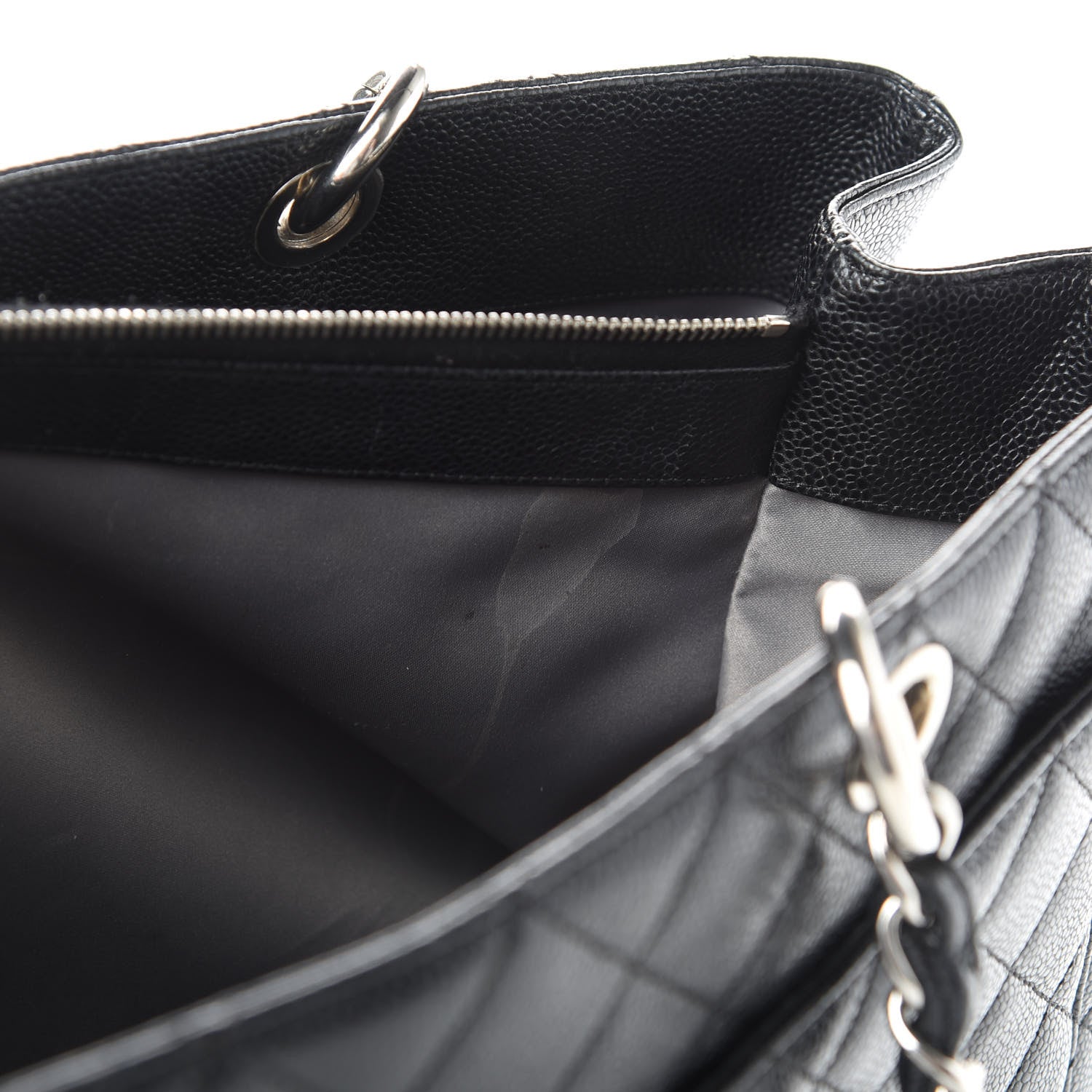 Chanel Caviar Quilted XL Grand Shopping Tote GST Black 15 of 21