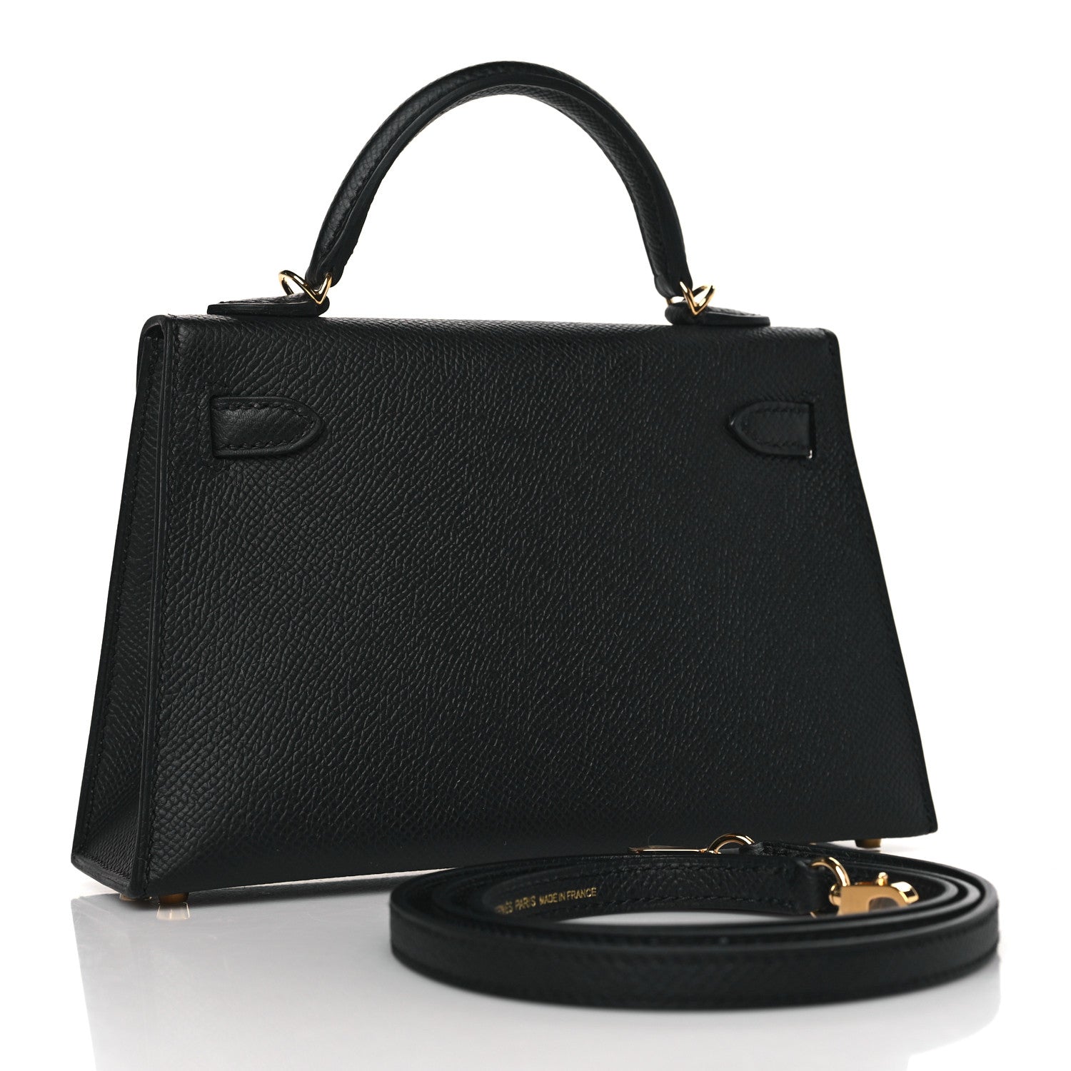Hermes Epsom Mini Kelly Sellier 20 Black 2 of 11