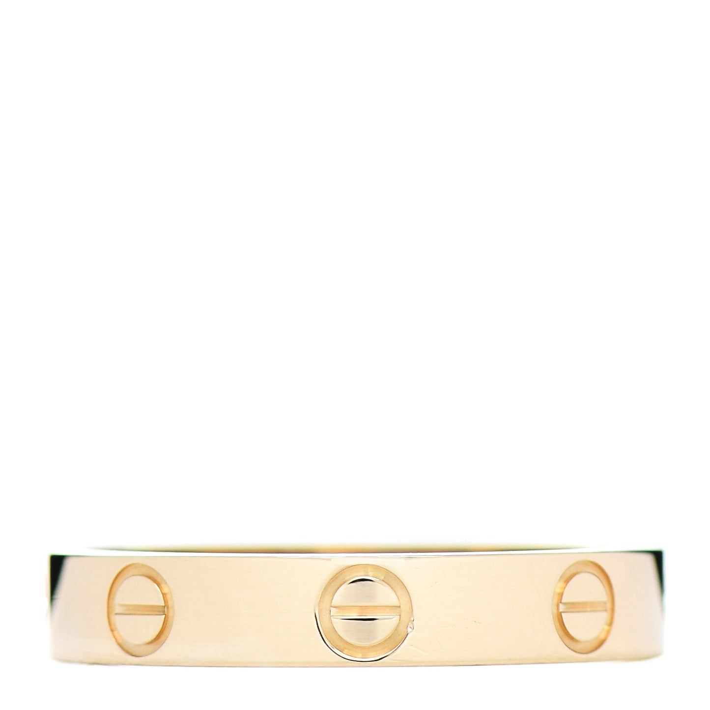 18K Yellow Gold 3.5mm LOVE Wedding Band Ring 56 7.5