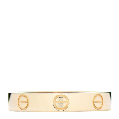 Cartier 18K Yellow Gold 3.5mm LOVE Wedding Band Ring 56 7.5 1 of 5