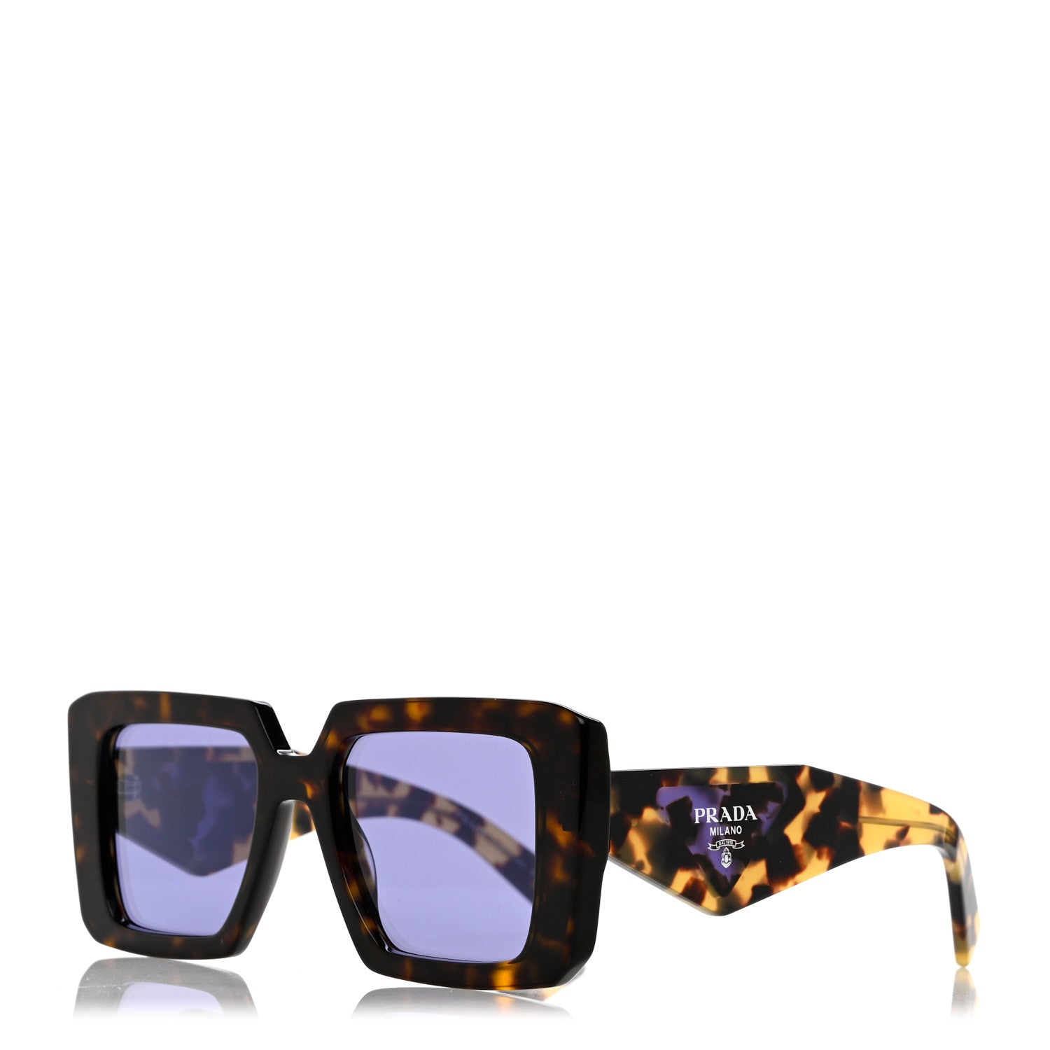 Prada Acetate Symbole Sunglasses SPR 23Y Tortoise 1 of 7