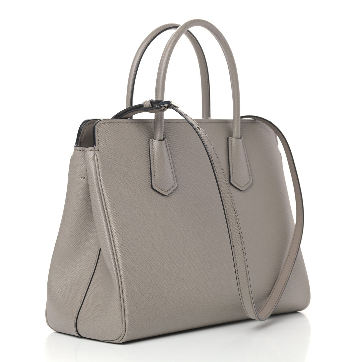 Prada Saffiano Cuir Medium Tote Argilla 3 of 10