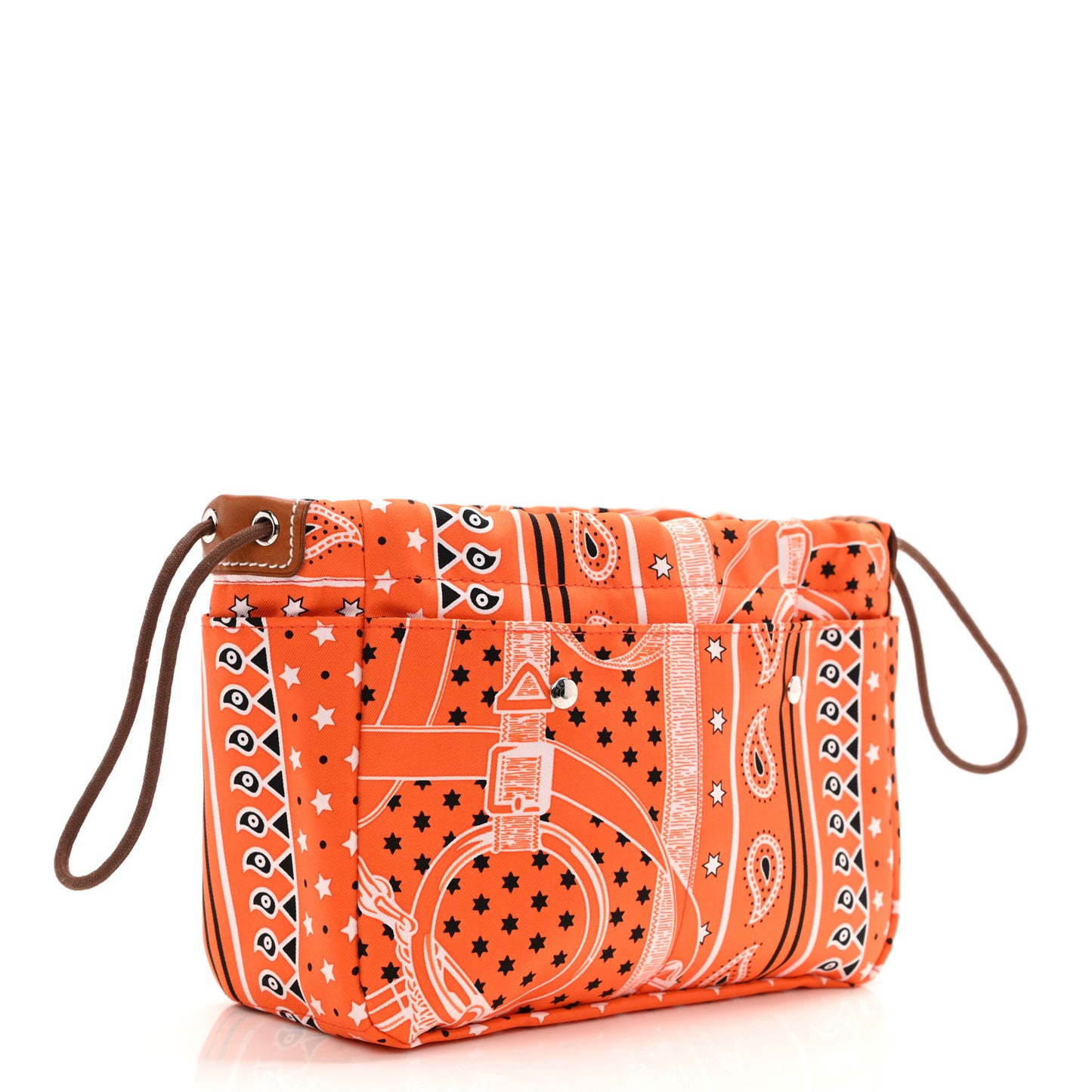 Barenia Silk Eperons d'Or Fourbi 20 PM Pouch Orange Fauve