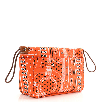 Hermes Barenia Silk Eperons d'Or Fourbi 20 PM Pouch Orange Fauve 3 of 8
